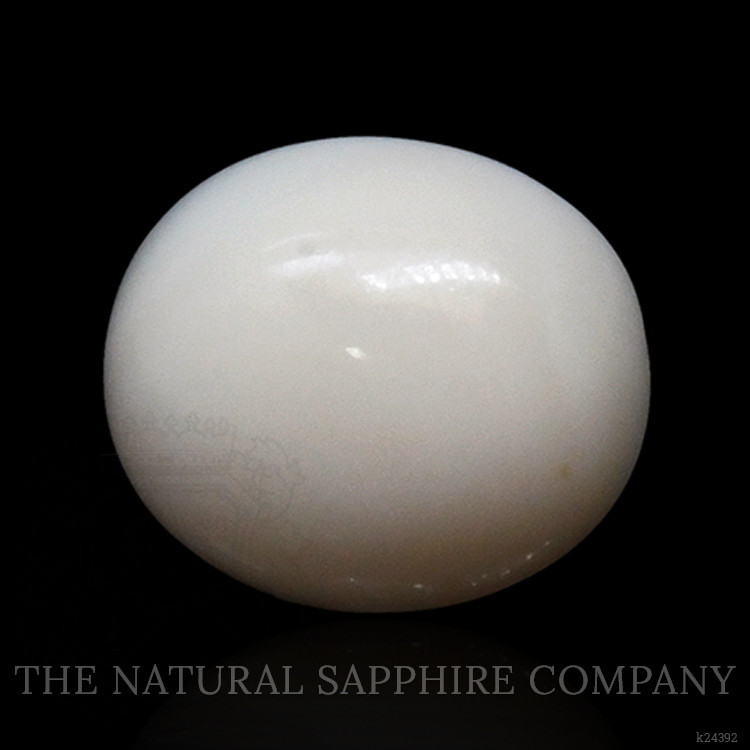 2.74 Ct. Salmon and White Cabochon Coral from Italy