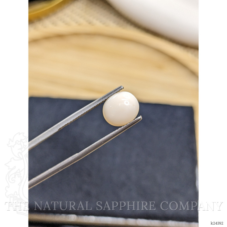 2.74 Ct. Salmon and White Cabochon Coral from Italy