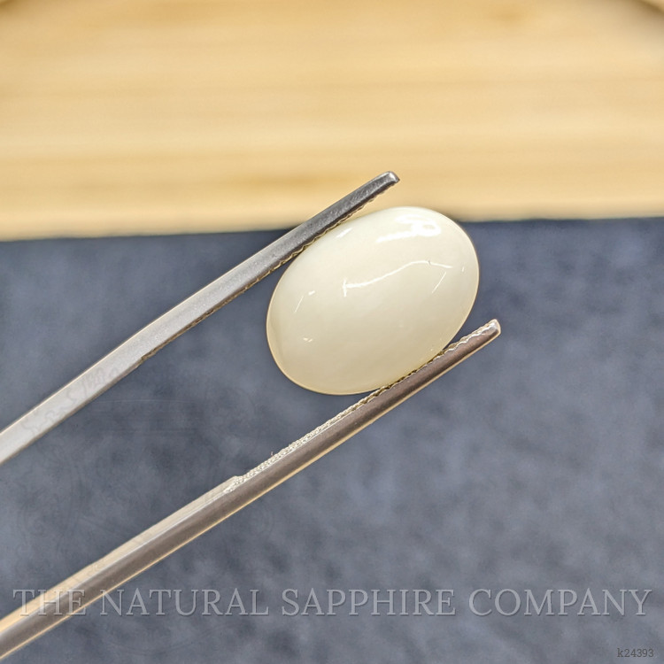 4.69 Ct. Salmon and White Cabochon Coral from Italy