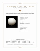 7.17 Ct. Salmon and White Cabochon Coral from Italy Scan Report