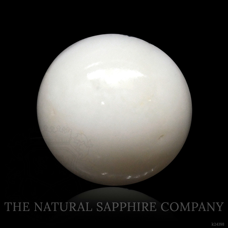7.17 Ct. Salmon and White Cabochon Coral from Italy