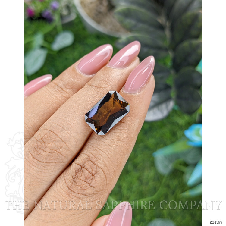 7.30 Ct. Orangish Brown Tourmaline from Ceylon (Sri Lanka)