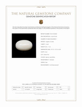 11.66 Ct. Salmon and White Cabochon Coral from Italy Scan Report