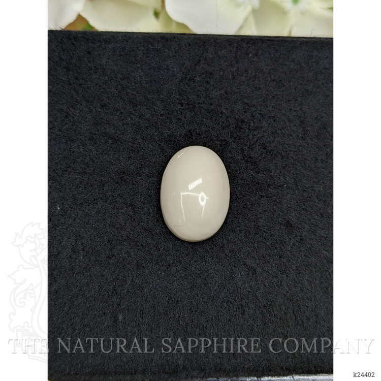 11.66 Ct. Salmon and White Cabochon Coral from Italy