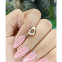 4.46 Ct. Yellowish Brown Zircon from Ceylon (Sri Lanka) Life Style