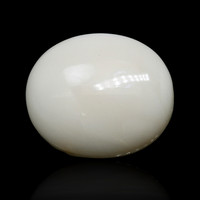 6.17 Ct. Salmon and White Cabochon Coral from Italy Image