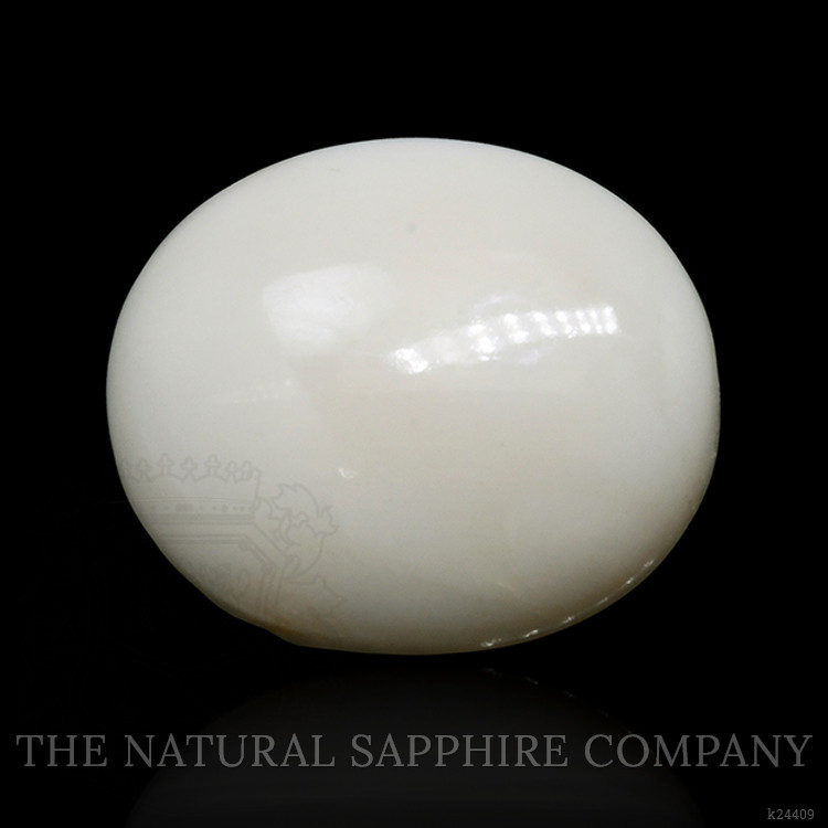 6.17 Ct. Salmon and White Cabochon Coral from Italy