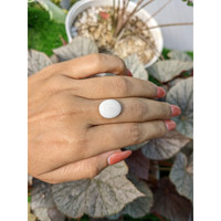 6.17 Ct. Salmon and White Cabochon Coral from Italy Life Style