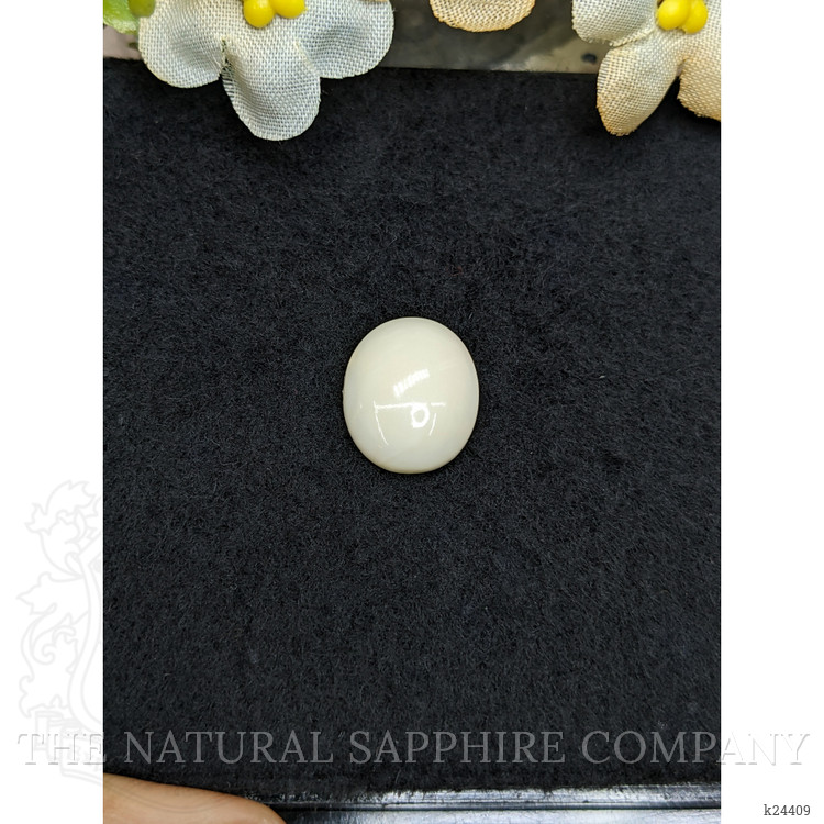 6.17 Ct. Salmon and White Cabochon Coral from Italy