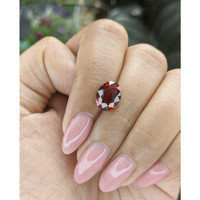 3.16 Ct. Red Hessonite Garnet Life Style