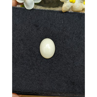7.64 Ct. Salmon and White Cabochon Coral from Italy Life Style