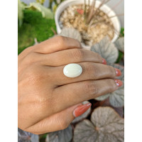 7.64 Ct. Salmon and White Cabochon Coral from Italy Life Style