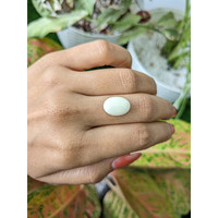 4.90 Ct. Salmon and White Cabochon Coral from Italy Life Style