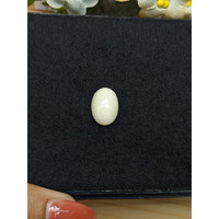 4.90 Ct. Salmon and White Cabochon Coral from Italy Life Style