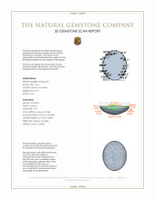 9.99 Ct. Salmon and White Cabochon Coral from Italy 3 D Scan Report