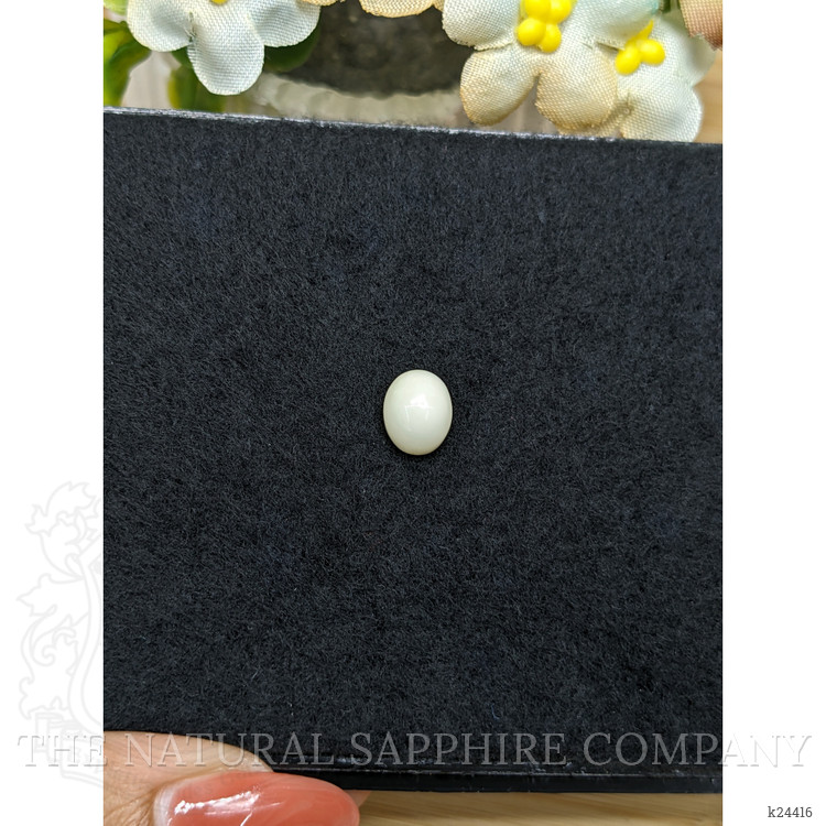 2.21 Ct. Salmon and White Cabochon Coral from Italy