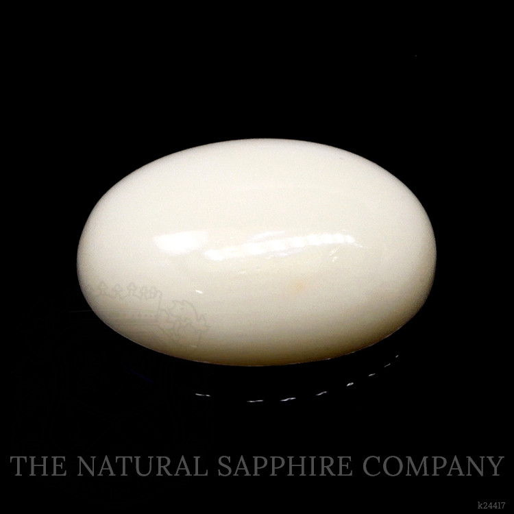 11.28 Ct. Salmon and White Cabochon Coral from Italy