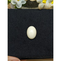 11.23 Ct. Salmon and White Cabochon Coral from Italy Life Style