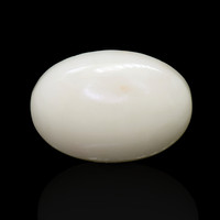 8.76 Ct. Salmon and White Cabochon Coral from Italy Image