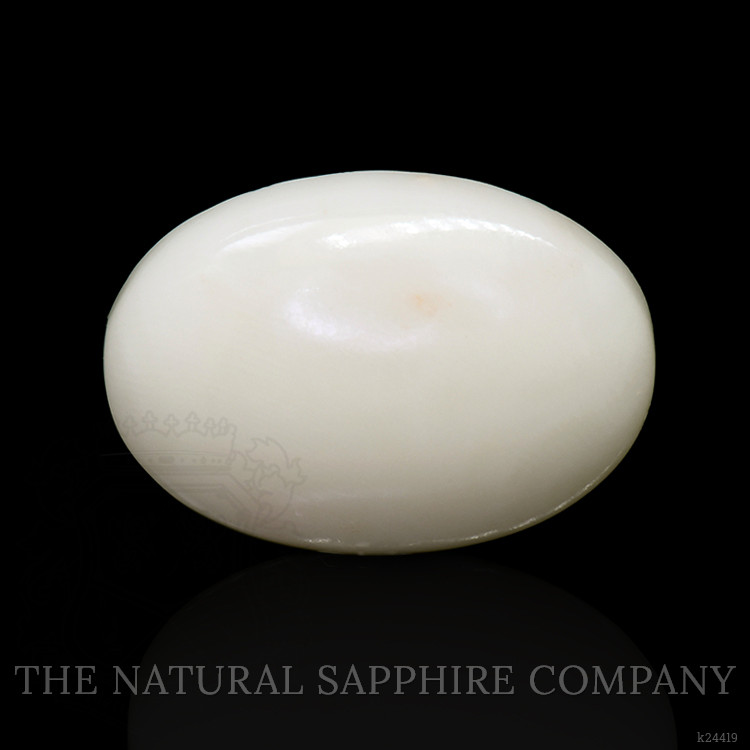 8.76 Ct. Salmon and White Cabochon Coral from Italy