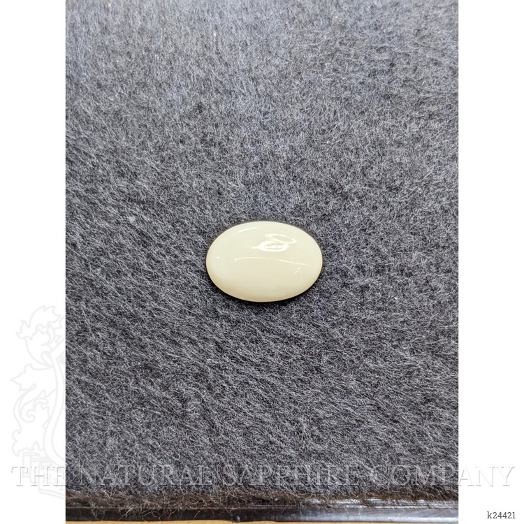 4.11 Ct. Salmon and White Cabochon Coral from Italy