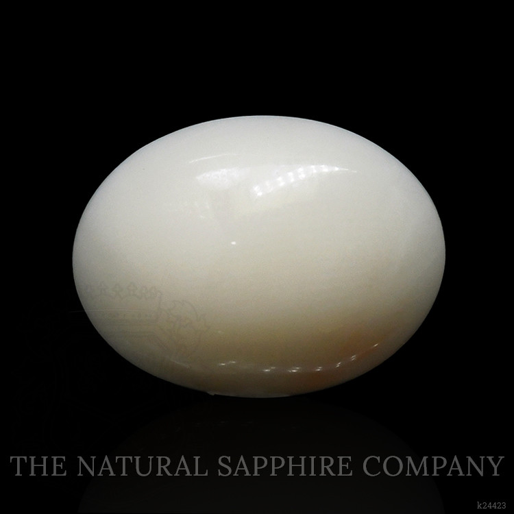 9.48 Ct. Salmon and White Cabochon Coral from Italy