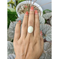 9.48 Ct. Salmon and White Cabochon Coral from Italy Life Style