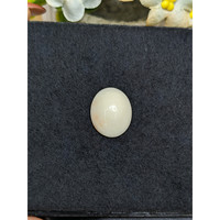 9.48 Ct. Salmon and White Cabochon Coral from Italy Life Style