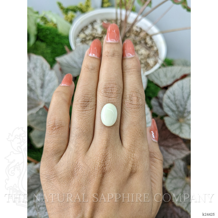4.95 Ct. Salmon and White Cabochon Coral from Italy