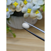 1.26 Ct. Salmon and White Cabochon Coral from Italy Life Style