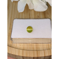 4.33 Ct. Brownish Yellow Cabochon Chrysoberyl from Ceylon (Sri Lanka) Life Style
