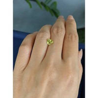 1.09 Ct. Yellowish Green Sphene (Titanite) from Madagascar Life Style