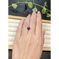 1.65 Ct. Pinkish Purple Rhodolite Garnet from Mozambique Life Style