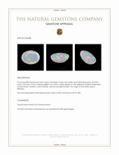 0.85 Ct. Multi Color White Opal from Ethiopia Appraisal