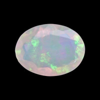 0.85 Ct. Multi Color White Opal from Ethiopia Video