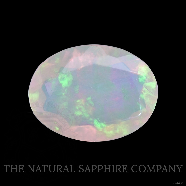 0.85 Ct. Multi Color White Opal from Ethiopia