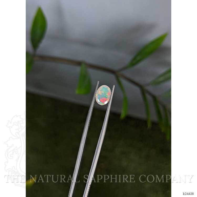 0.85 Ct. Multi Color White Opal from Ethiopia