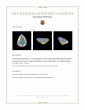 1.31 Ct. Multi Color White Opal (Light Opal) from Ethiopia Appraisal