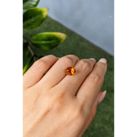 2.54 Ct. Orangish Red Citrine from Brazil Life Style