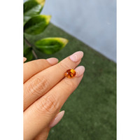 2.54 Ct. Orangish Red Citrine from Brazil Life Style