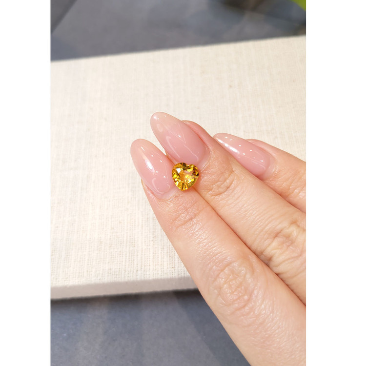 1.55 Ct. Orangish Yellow Citrine from Brazil