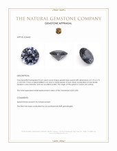 0.63 Ct. Greyish Blue Spinel from Ceylon (Sri Lanka) Appraisal