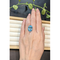 12.63 Ct. Sky Blue Topaz from Brazil Life Style