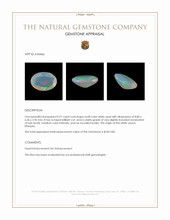 0.91 Ct. Multi Color White Opal from Ethiopia Appraisal