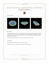 0.91 Ct. Multi Color White Opal (Light Opal) from Ethiopia Appraisal