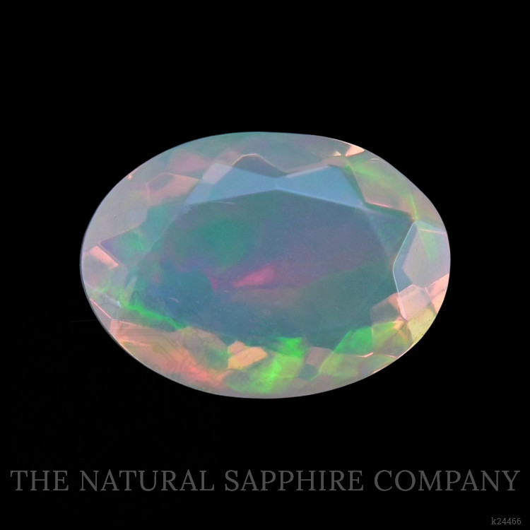0.91 Ct. Multi Color White Opal from Ethiopia