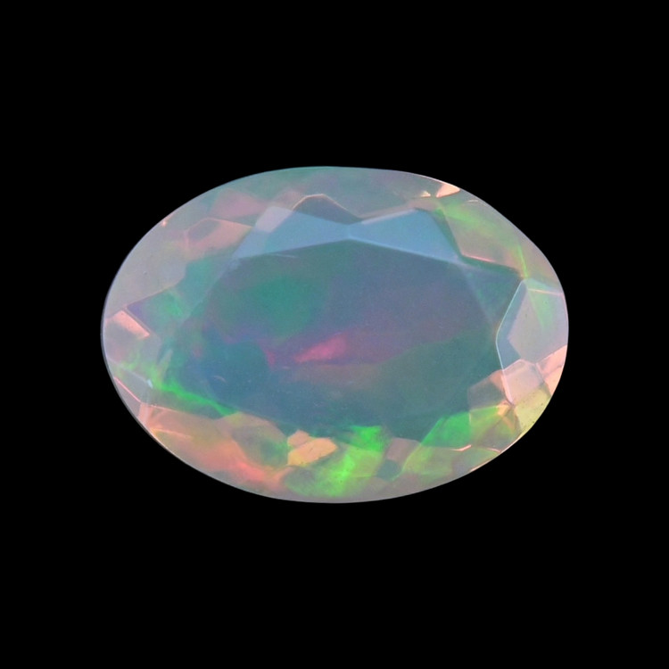 0.91 Ct. Multi Color White Opal from Ethiopia