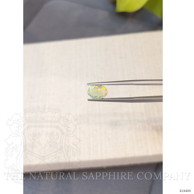 0.91 Ct. Multi Color White Opal from Ethiopia