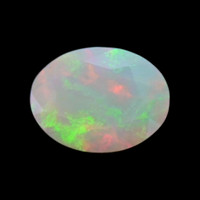 0.80 Ct. Multi Color White Opal from Australia Video