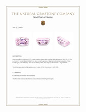 5.72 Ct. Pink Kunzite from Afghanistan Appraisal